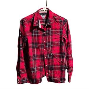 Tommy Hilfiger button down plaid shirt size large